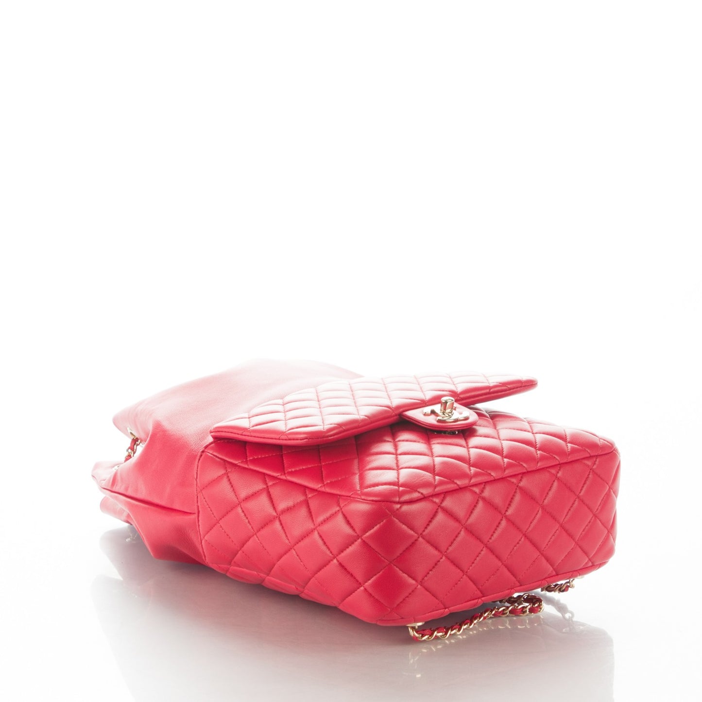 Lambskin Quilted Large In Seoul Backpack Red