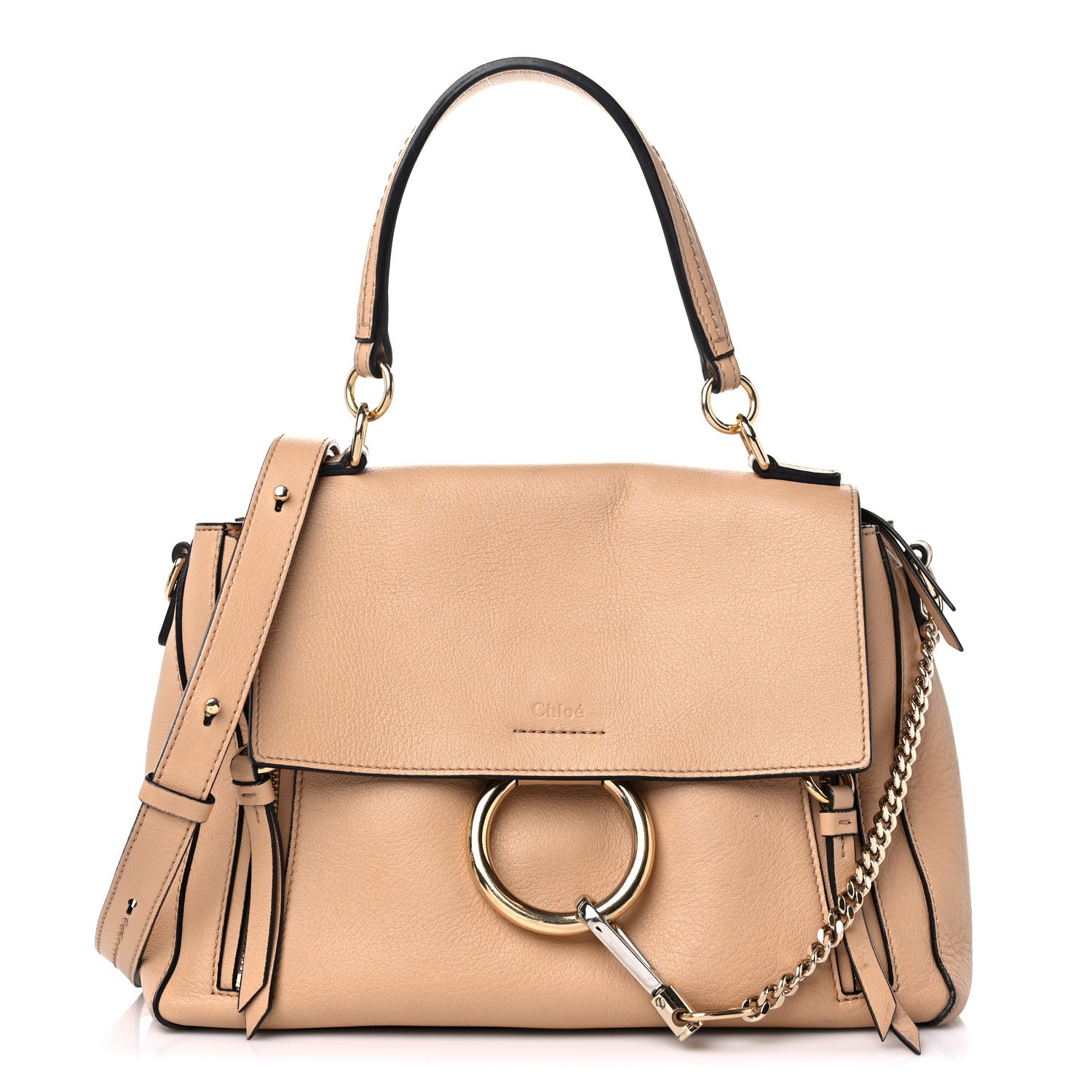 Chloe Calfskin Medium Faye Day Shoulder Bag Blush Nude 1 of 19