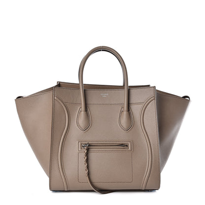Celine Grained Calfskin Medium Phantom Luggage Taupe 1 of 10