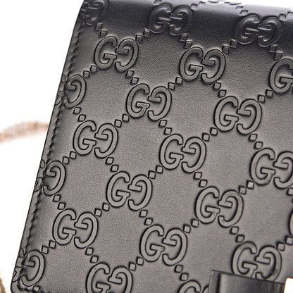 Gucci Guccissima Signature Bowy Chain Wallet Black 11 of 15