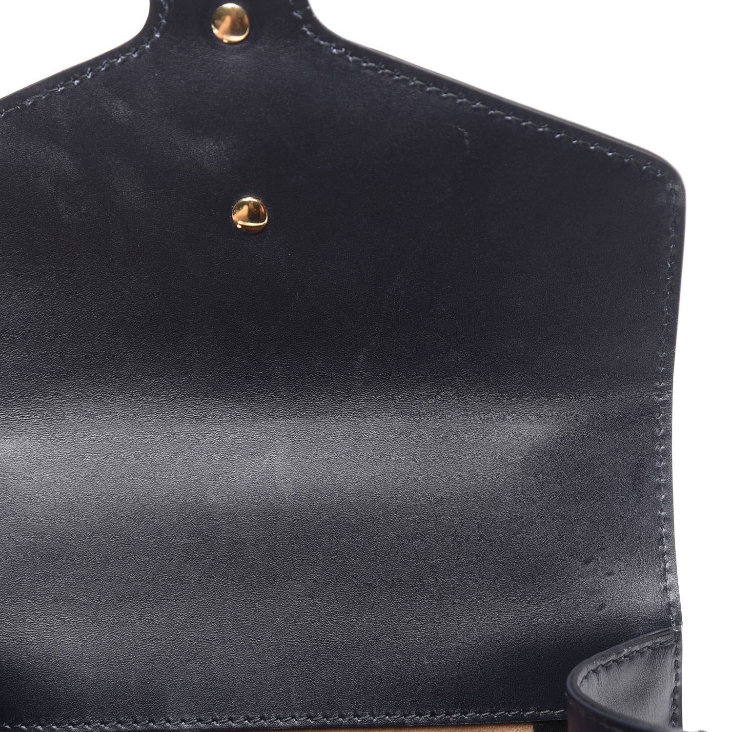 Gucci Calfskin Mini Sylvie Chain Shoulder Bag Navy 10 of 12