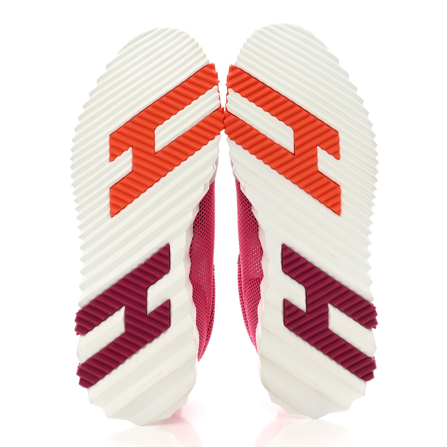 Hermes Air Mesh Suede Goatskin Bouncing Sneakers 40 Rose Multicolor 5 of 9