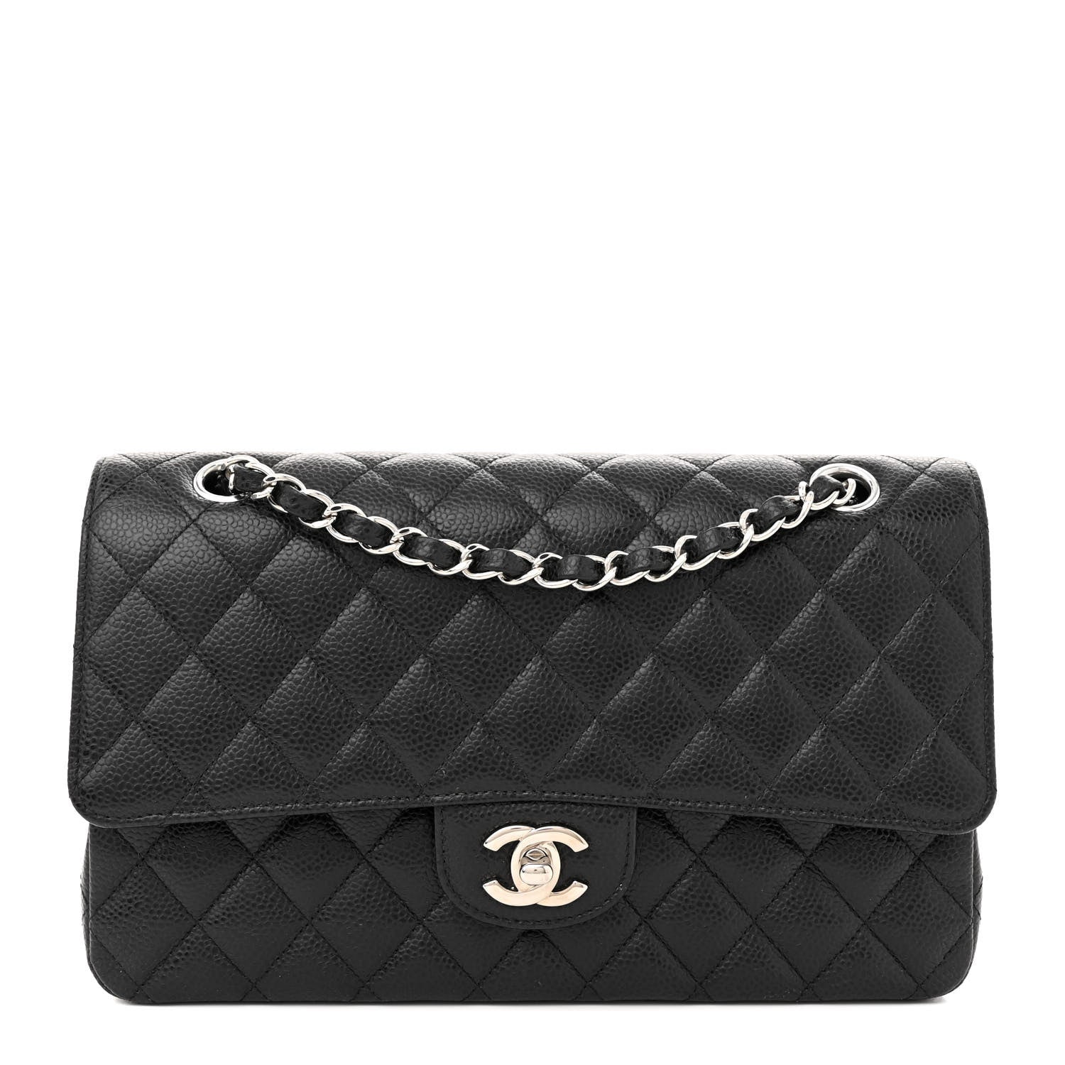 Chanel Caviar Quilted Medium Double Flap Black 1 of 11