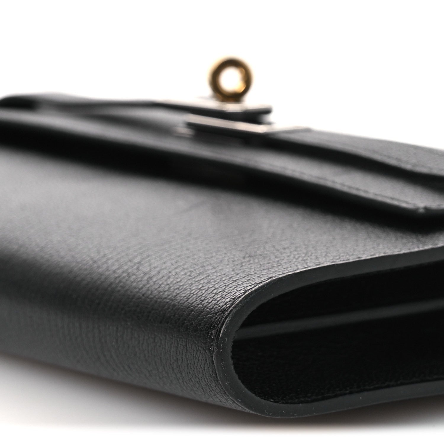 Hermes Chevre Chamkila Kelly Wallet To Go Black 9 of 11