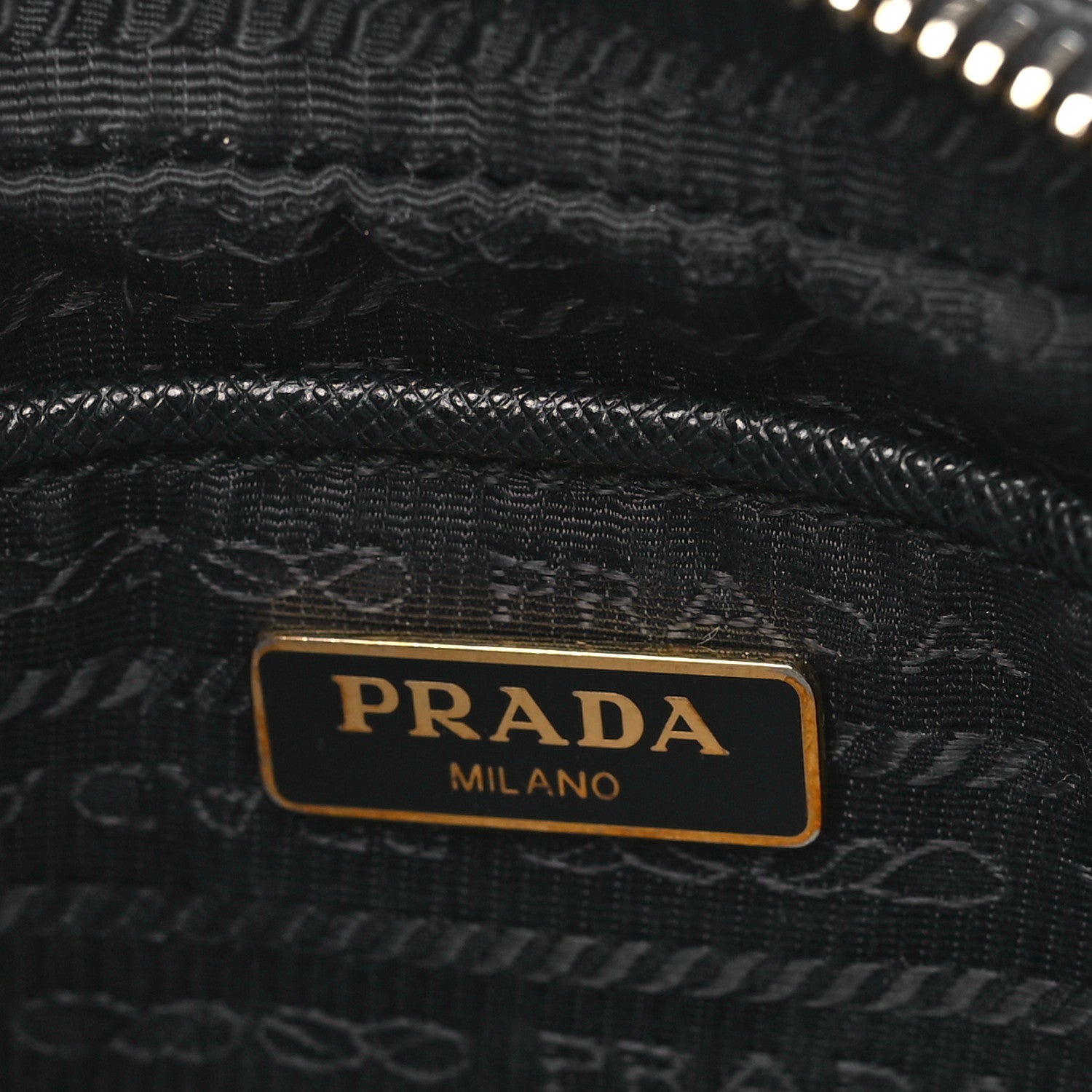 Prada Saffiano Mini Camera Crossbody Bag Black 6 of 9