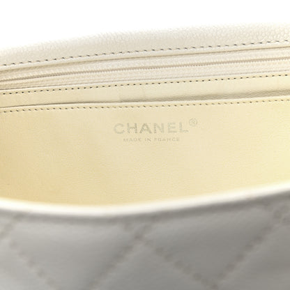 Chanel Caviar Quilted Maxi Single Flap White 6 of 11