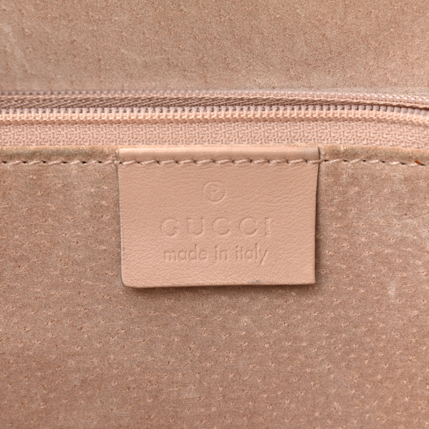 Gucci Calfskin Loop Bucket Tote Beige 6 of 13