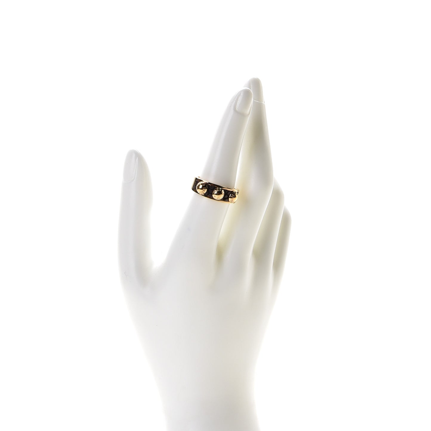 Stingray Leather Gimme a Clue Ring 6.25 Gold