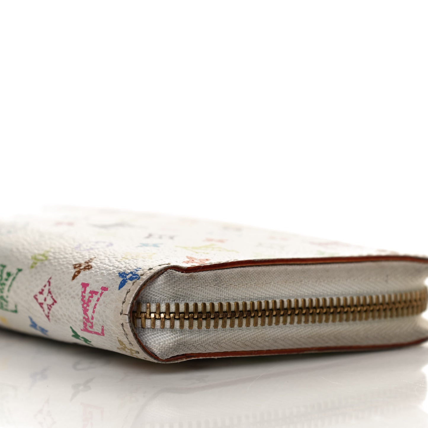 Monogram Multicolor Zippy Wallet White Litchi