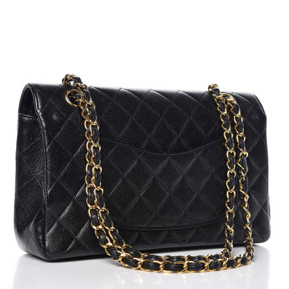 Chanel Caviar Quilted Medium Double Flap Black 3 of 15