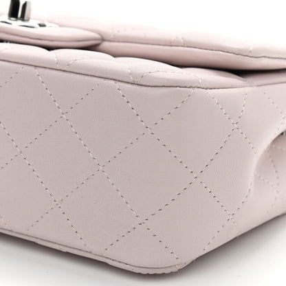 Chanel Lambskin Quilted Mini Rectangular Flap Light Purple 10 of 11