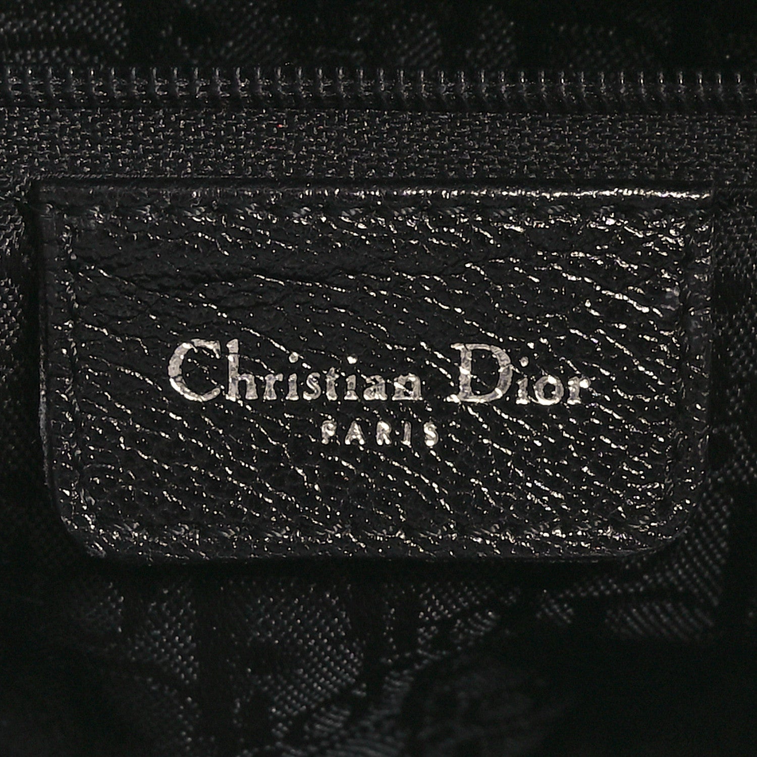Christian Dior Shiny Goatskin Saddle Bag Black 6 of 10