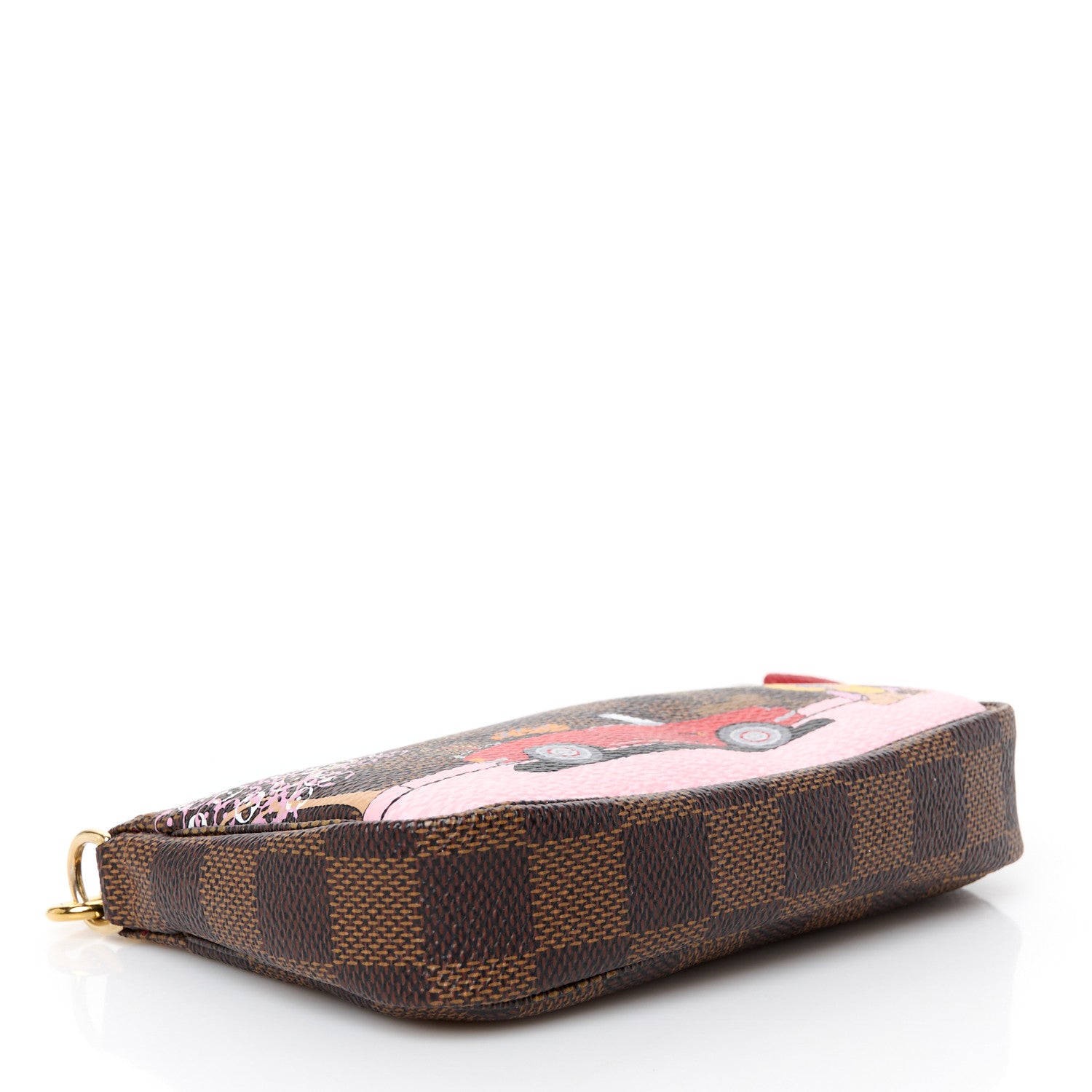 Louis Vuitton Damier Ebene 2019 Christmas Animation Mini Pochette