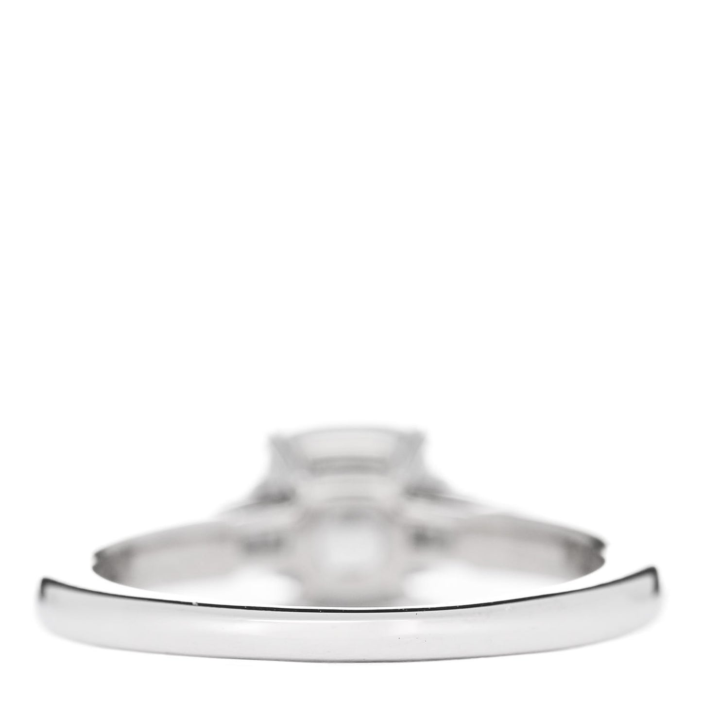 Platinum Diamond 1.17ct Cushion Cut Tapered Baguette Engagement Ring 50 5.25