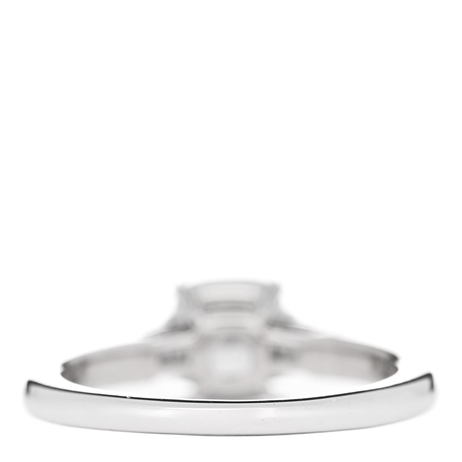 Harry Winston Platinum Diamond 1.17ct Cushion Cut Tapered Baguette Engagement Ring 50 5.25 3 of 6