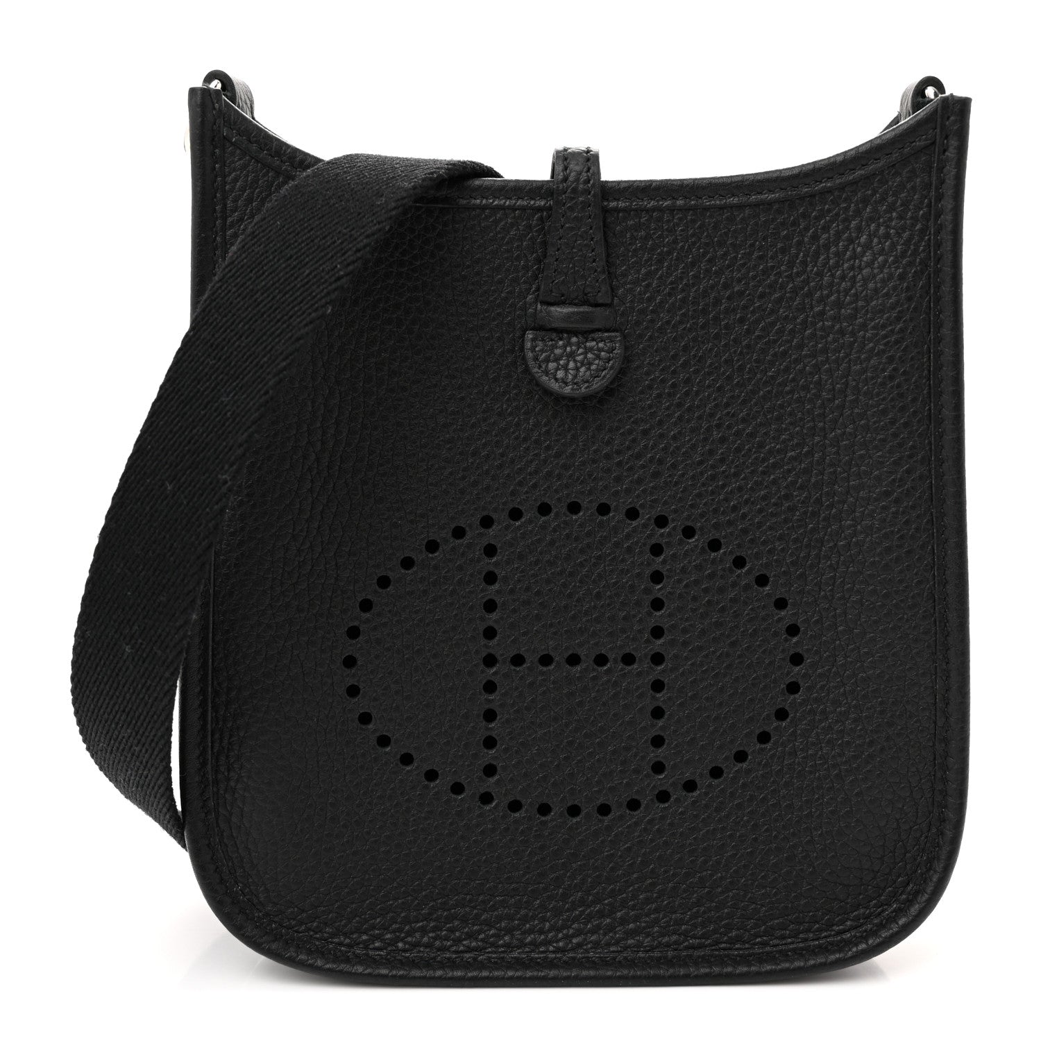 Hermes Taurillon Clemence Evelyne TPM Black 1 of 10