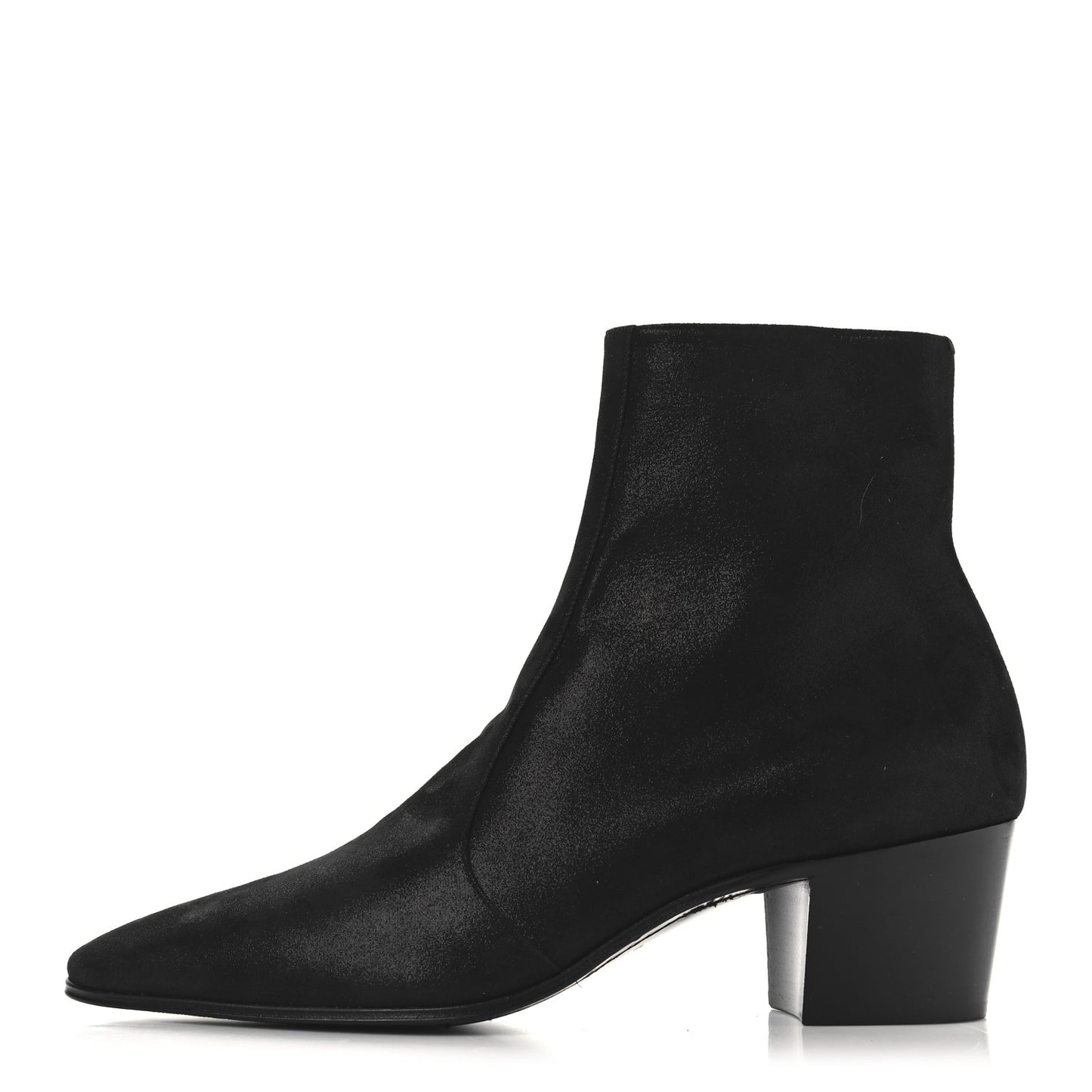 Vassili Metallic Suede 60 Zip Ankle Zip Mens Boots 43 Black