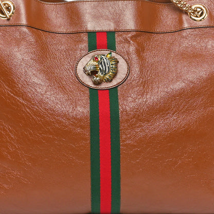 Gucci Calfskin Large Rajah Chain Tote Cuir 8 of 11