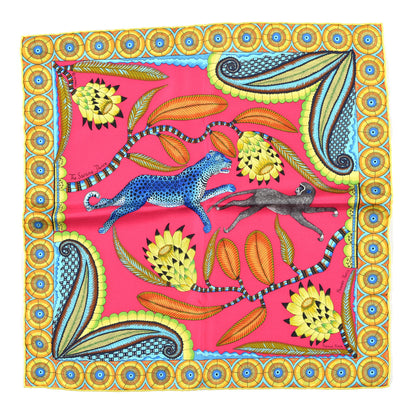 Hermes Silk The Savana Dance Pocket Square 1 of 3