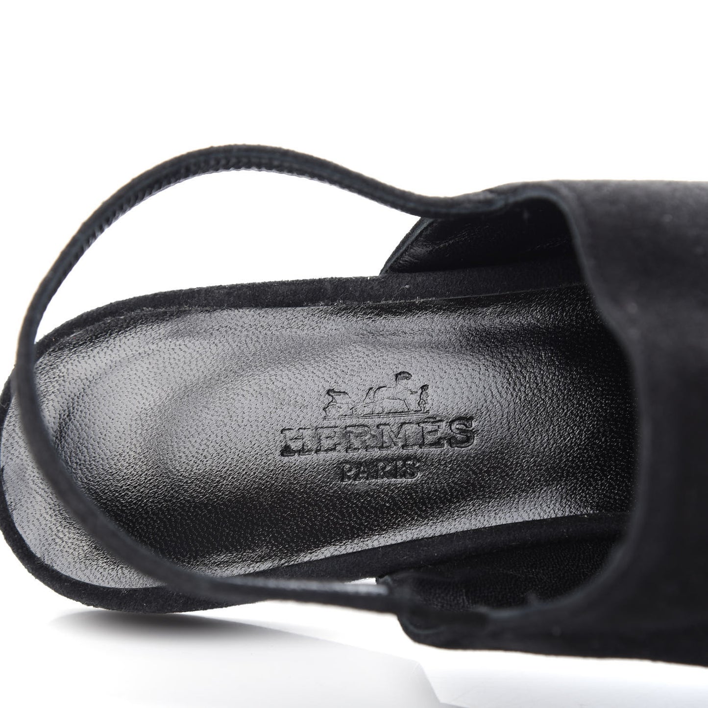 Suede Slingback Mules 35 Black