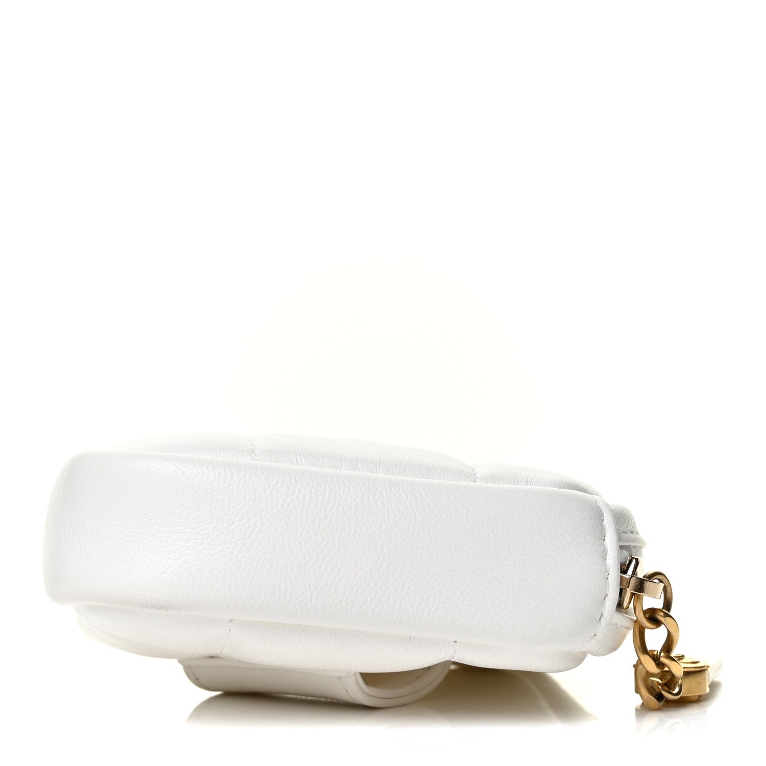 Chanel Lambskin Quilted Diamond Arm Coin Purse White 8 of 8