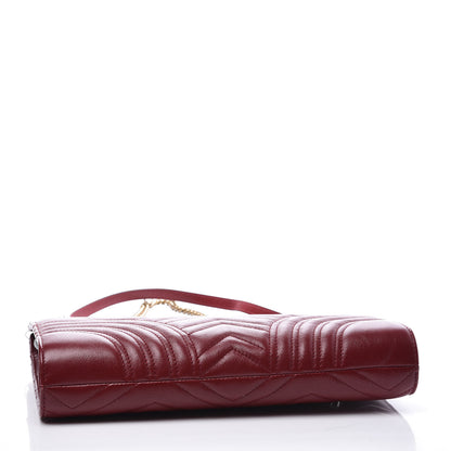 Gucci Azalea Calfskin Matelasse Heart Medium GG Marmont Slim Shoulder Bag Romantic Cerise 3 of 10