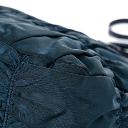 Prada Tessuto Nylon Nappa Gaufre Shopping Satchel Baltico 11 of 49