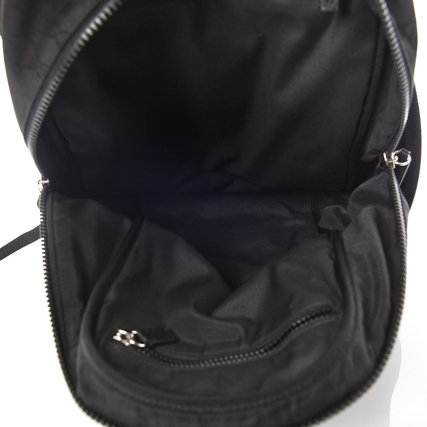 Nylon Monogram Slim Backpack Black