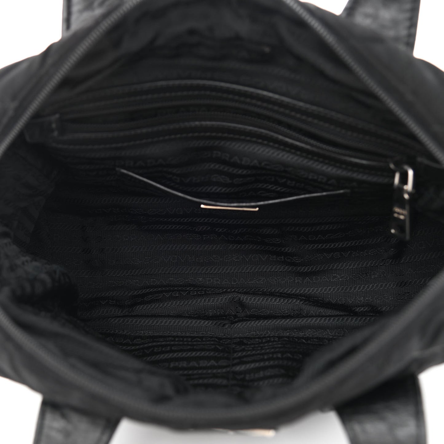 Nylon Tessuto Impuntu Quilted Bowler Black