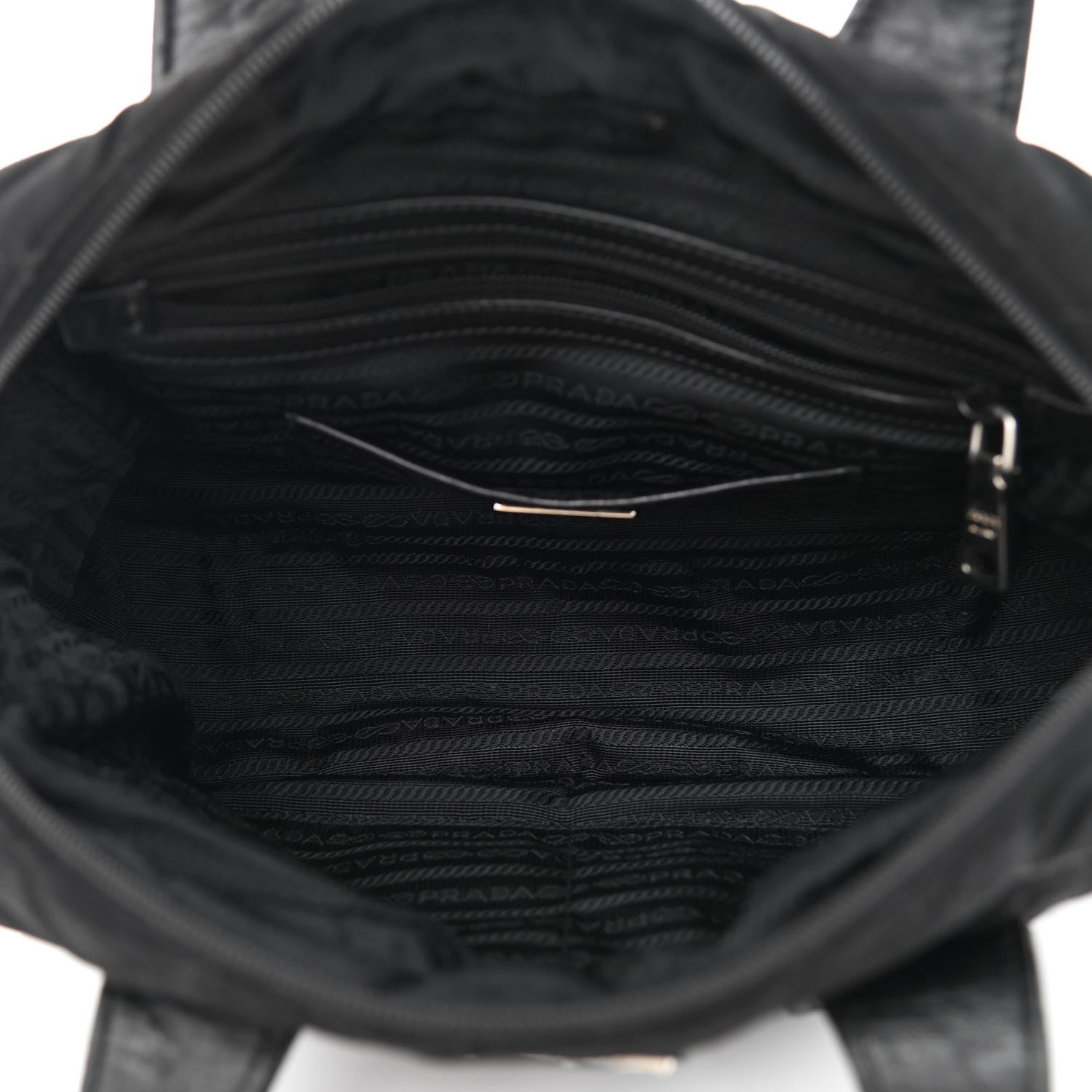 Prada Nylon Tessuto Impuntu Quilted Bowler Black 5 of 9