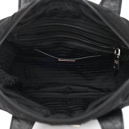 Prada Nylon Tessuto Impuntu Quilted Bowler Black 5 of 9