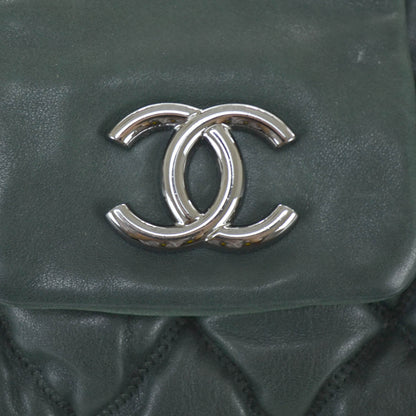 Chanel Lambskin Large Bubble Quilt Tote Green 7 of 11