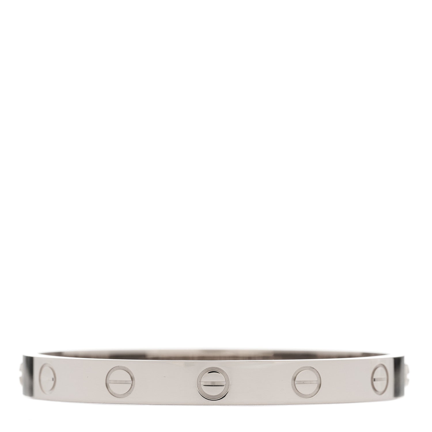 Cartier 18K White Gold LOVE Bracelet 15 1 of 9