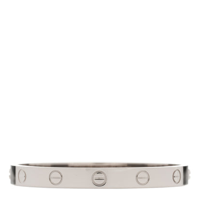 Cartier 18K White Gold LOVE Bracelet 15 1 of 9
