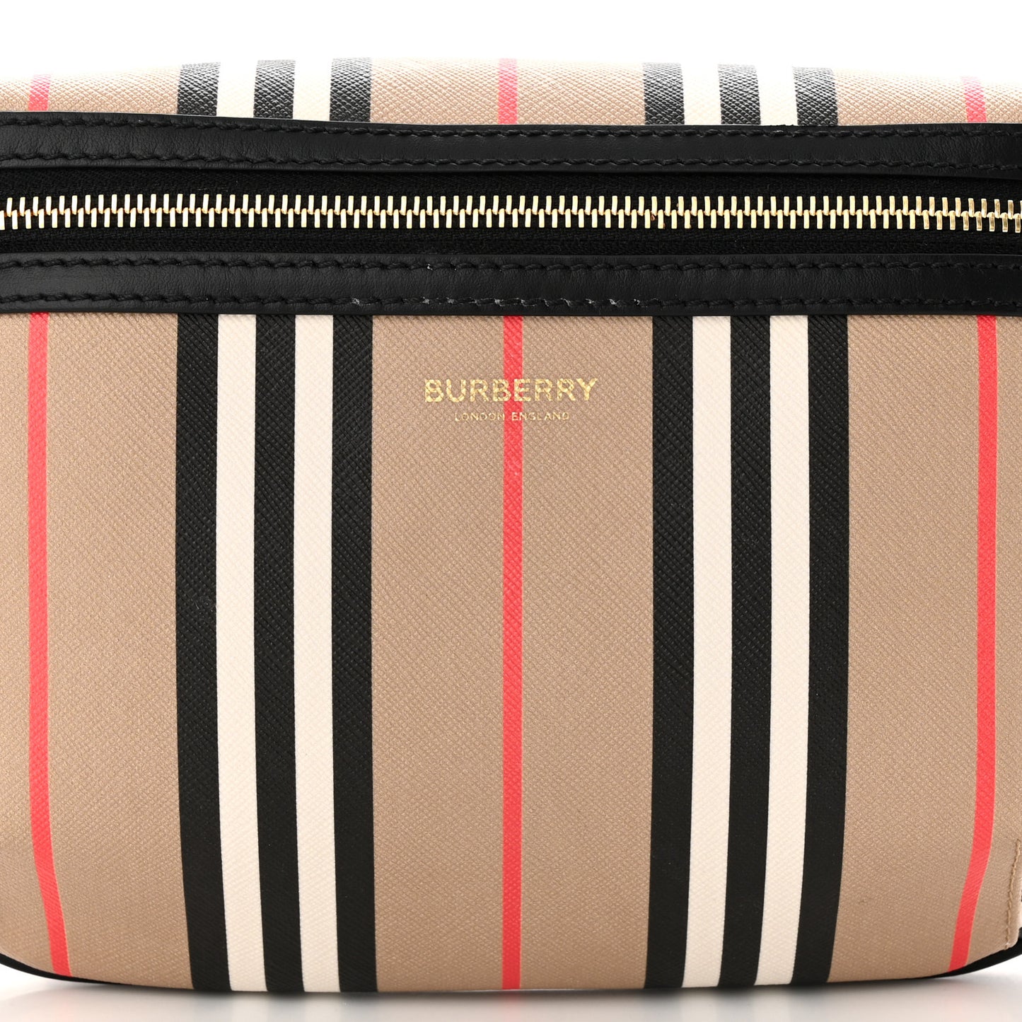 E-Canvas Icon Stripe Sonny Bum Bag Archive Beige
