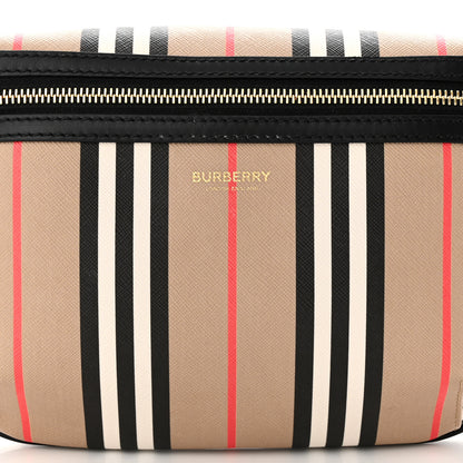 Burberry E-Canvas Icon Stripe Sonny Bum Bag Archive Beige 9 of 11
