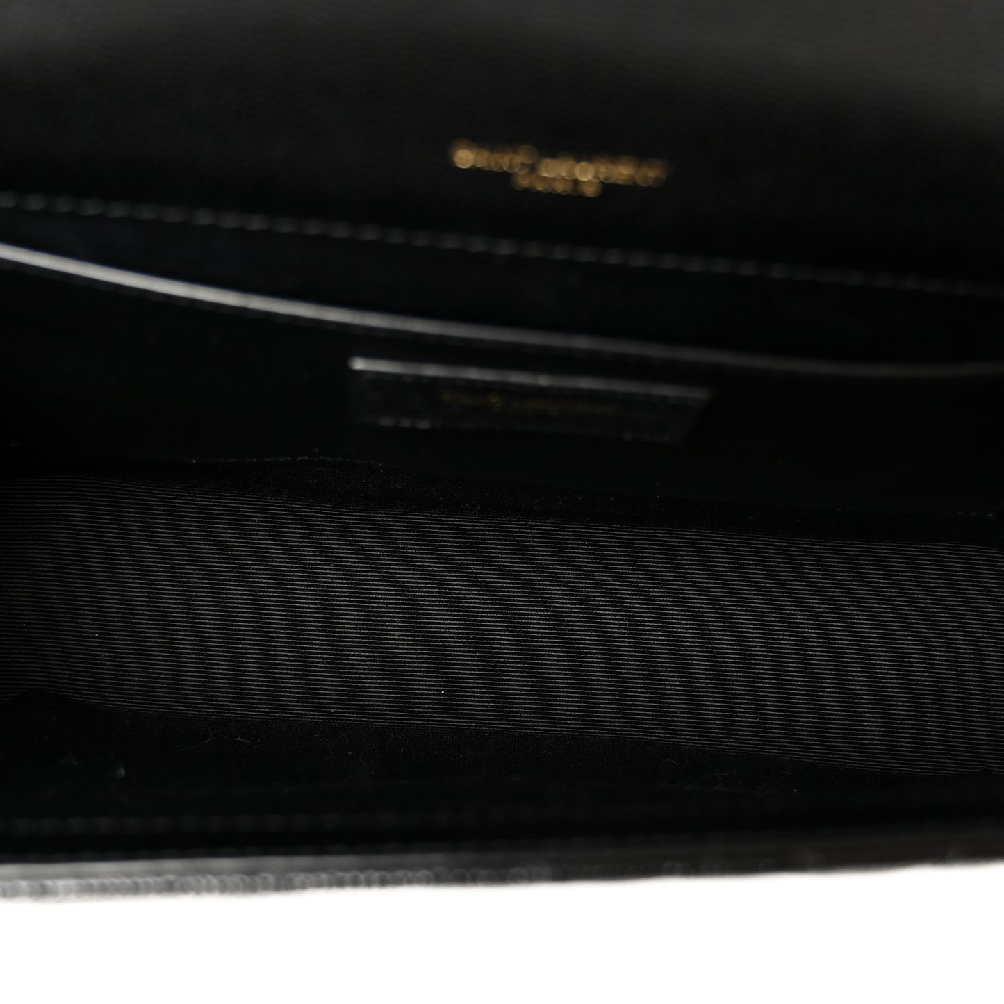 Grain De Poudre Textured Mixed Matelasse Triquilt Medium Monogram Satchel Black