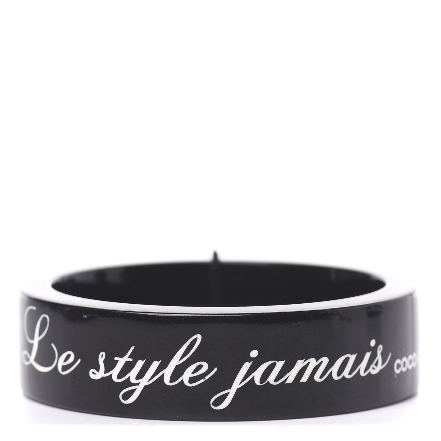 Resin Coco Bangle Bracelet Black