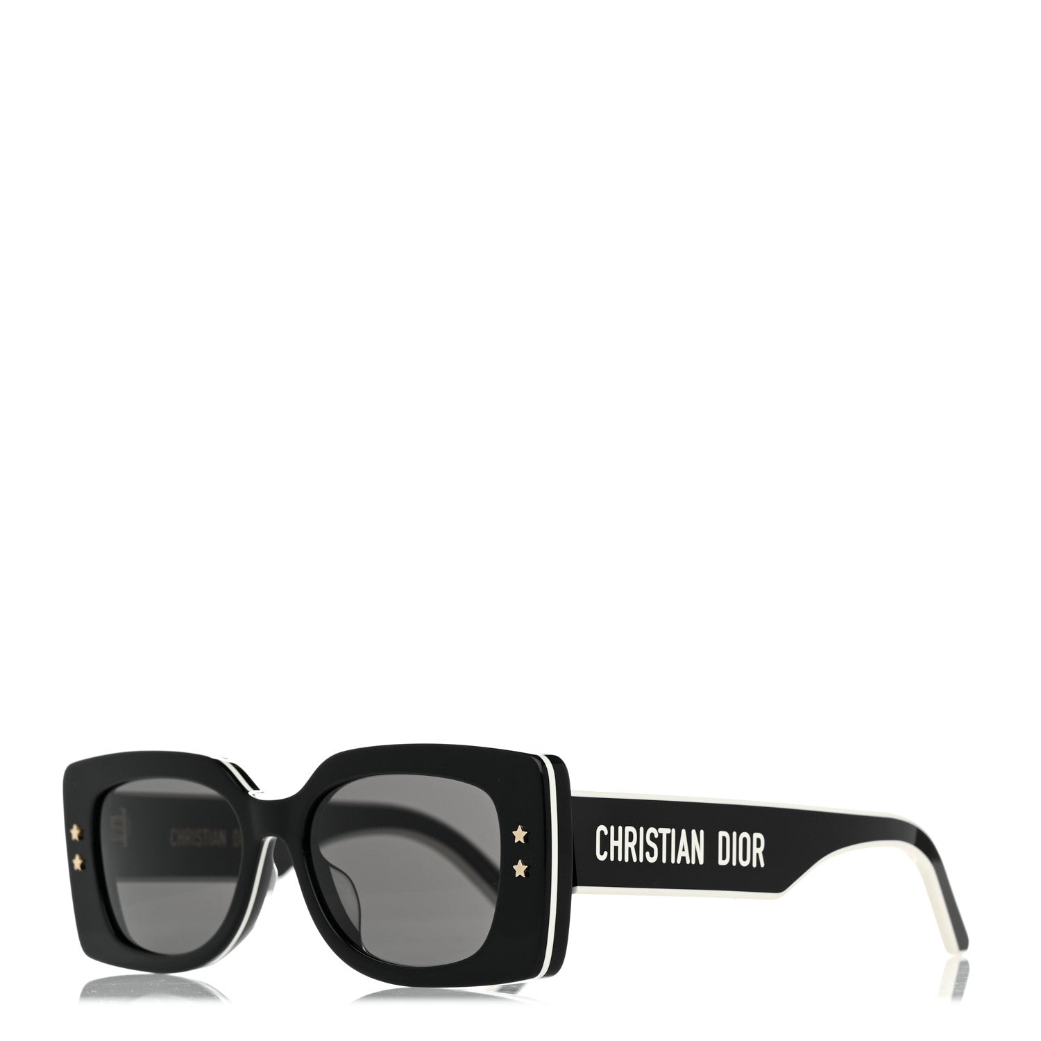 Christian Dior Diorpacific S1U Square Sunglasses Black White 1 of 8