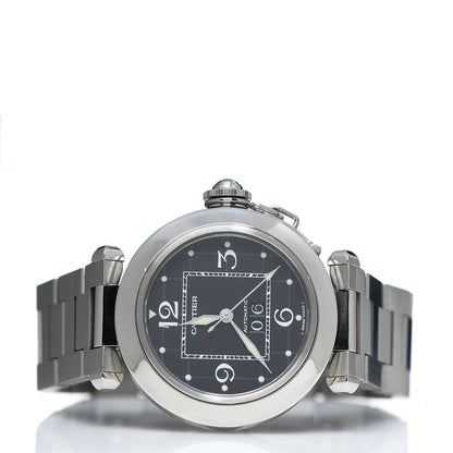 Cartier Stainless Steel 35mm Pasha C Big Date Automatic Watch Black 2 of 7