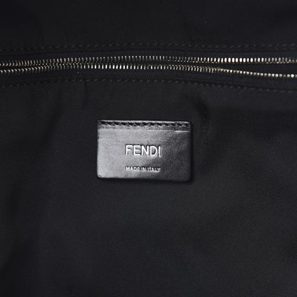 Fendi Nylon Vitello Liberty Metal Monster Eyes Rounded Backpack Black 5 of 11