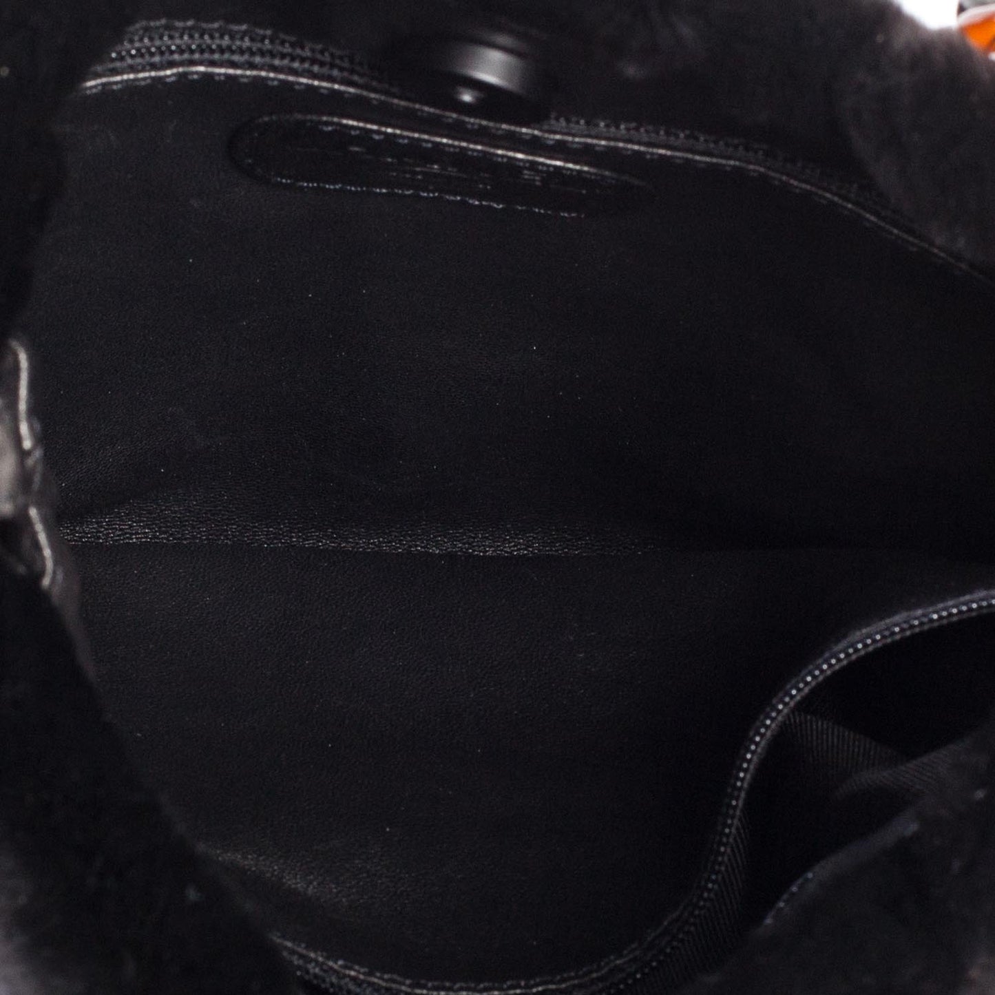 Orylag Rabbit Fur Messenger Bag Black