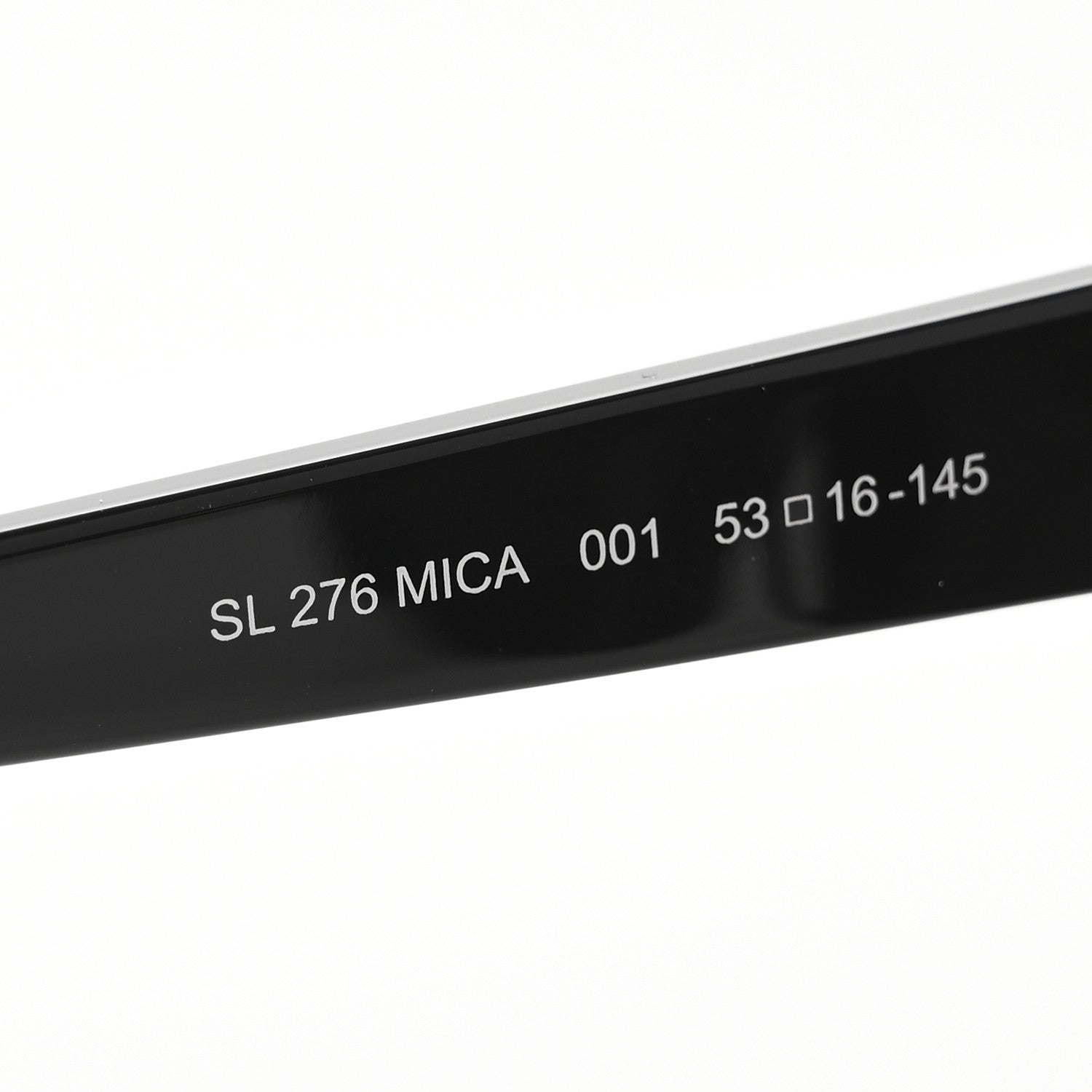 Saint Laurent Acetate Mica Cat Eye Sunglasses SL 276 Black 7 of 8