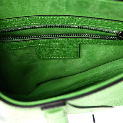 Christian Dior Grained Calfskin Saddle Bag Green 6 of 9