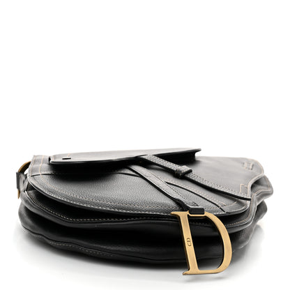 Christian Dior Calfskin Baudrier Saddle Bag Black 4 of 11