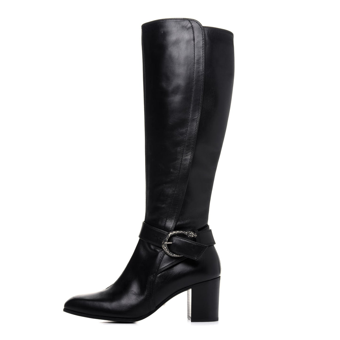 Calfskin Dionysus Elizabeth Knee High Boots 38 Black