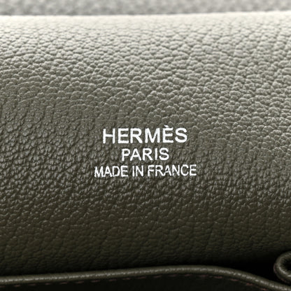 Hermes Taurillon Clemence Jypsiere 34 Etain 6 of 13