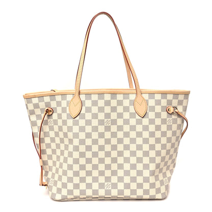 Louis Vuitton Damier Azur Neo Neverfull MM Rose Ballerine 1 of 9