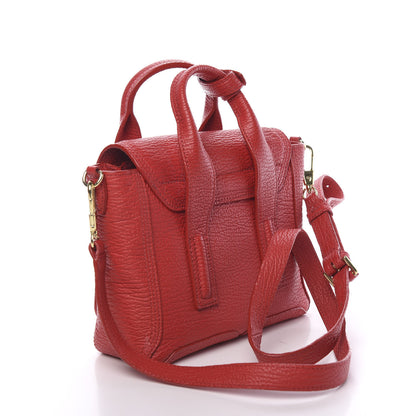 3.1 Phillip Lim 3.1 Textured Calfskin Mini Pashli Satchel Red 2 of 10