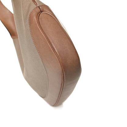 Gucci Canvas Calfskin Jackie O Hobo Beige 21 of 25